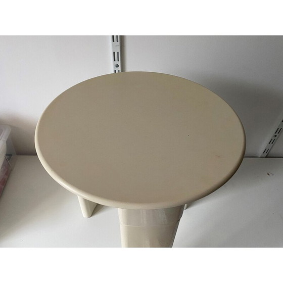 Image 1 of Tabouret démontable blanc vintage par Olaf Von Bohr, 1970