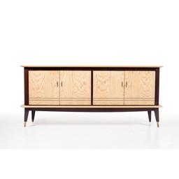 Buffet vintage en acajou et frêne, 1950