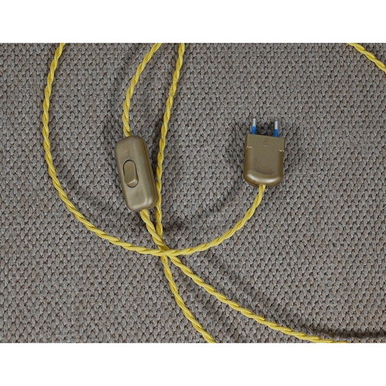 Image 1 of Lampadaire vintage art déco en bois de hêtre verni, 1940