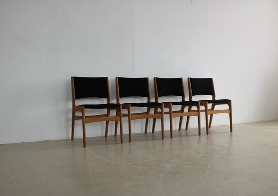 Image 1 of 4x chaises de salle à manger danoises vintage