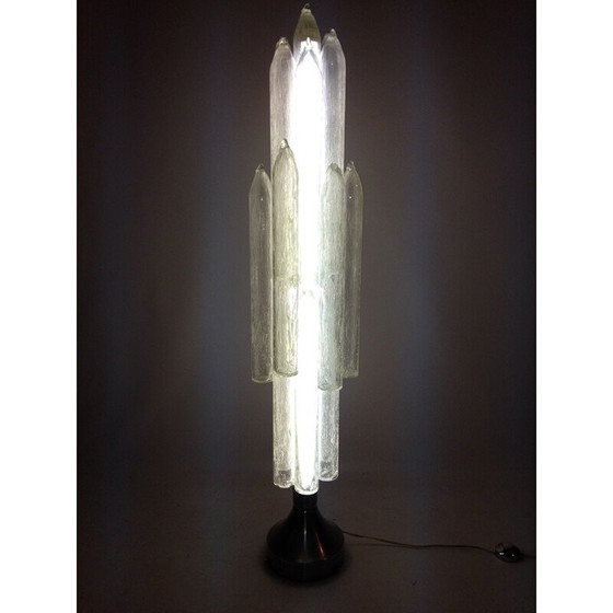 Image 1 of Lampadaire italien vintage Mazzega en verre de Murano par Carlo Nason, Italie 1960-1970