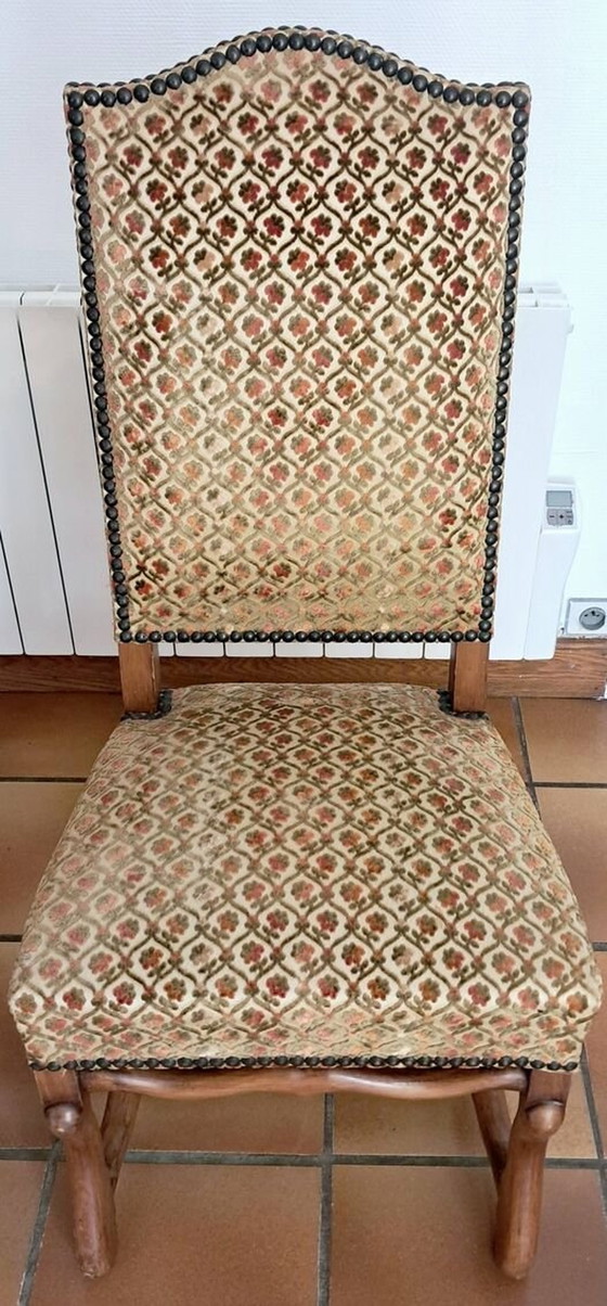 Image 1 of Six Chaises De Salle À Manger Françaises De Style Os De Mouton