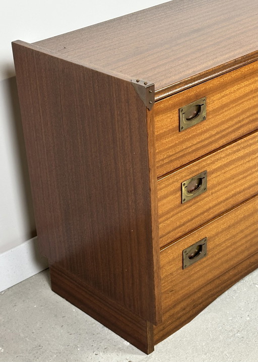 Commode Marine En Placage De Teck Gautier France 1960