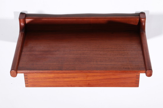 Image 1 of Console flottante moderne danoise en teck par Kai Kristiansen, 1960S