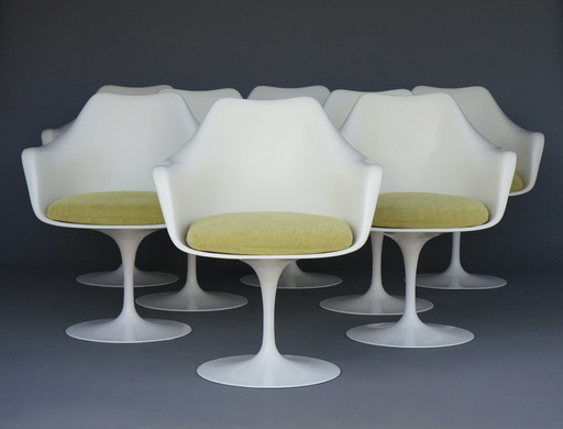 Chaises tulipes vintage de Knoll International, années 1960, ensemble de 8