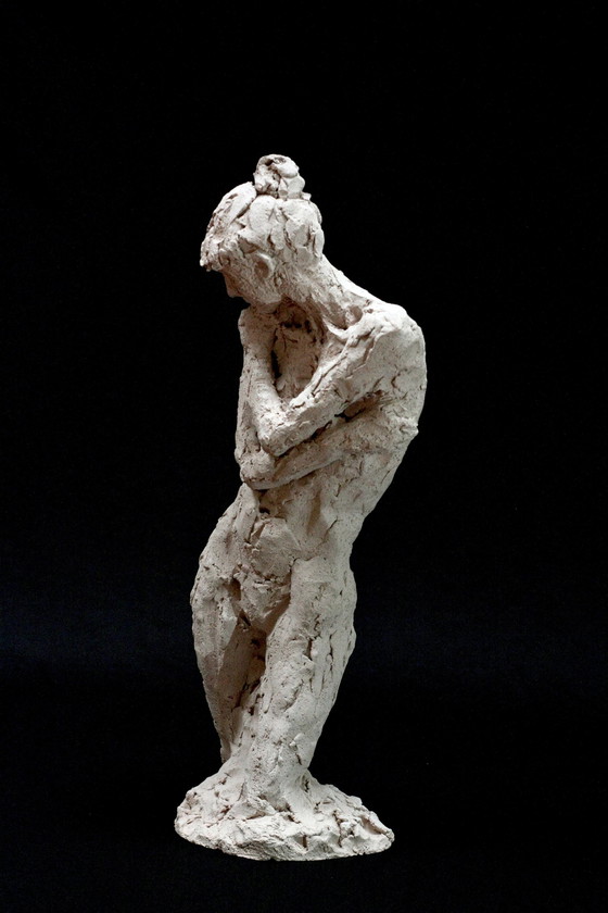 Image 1 of Yolane Ide (1931) - Sculpture en terre cuite d'une femme nue, C.1960S