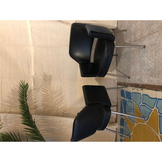 Image 1 of Paire de fauteuils vintage "Deauville" par Marc Simon pour Airborne, 1960