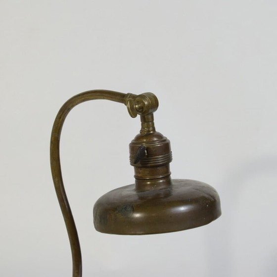 Image 1 of Lampe vintage art nouveau en bronze, années 1920