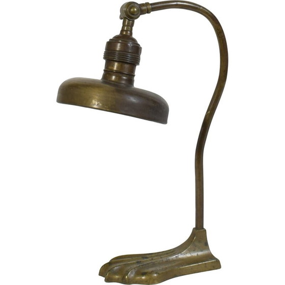 Image 1 of Lampe vintage art nouveau en bronze, années 1920