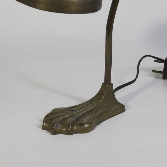 Image 1 of Lampe vintage art nouveau en bronze, années 1920