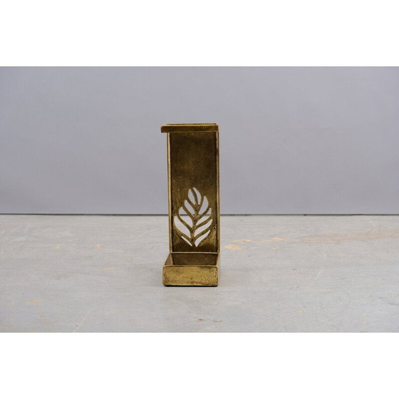 Image 1 of Porte-parapluie vintage en laiton et bronze, Allemagne 1970