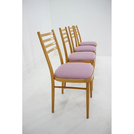 Image 1 of Ensemble de 4 chaises de salle à manger vintage par Interier Praha, Tchécoslovaquie, 1970