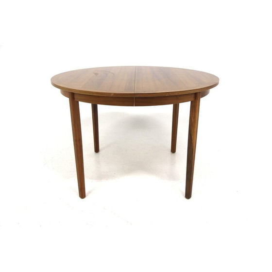 Image 1 of Table de salle à manger vintage en noyer, Suède 1960
