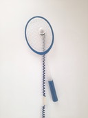 Lampe murale vintage 80S à raquette de tennis