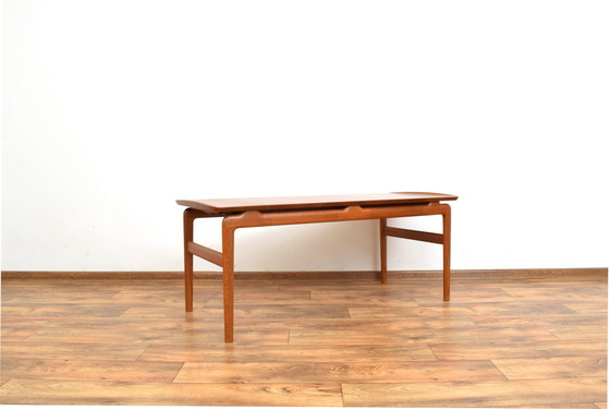 Image 1 of Table basse en teck modèle 640 par Peter Hvidt & Orla Mølgaard-Nielsen pour France & Søn / France & Daverkosen, années 1950.