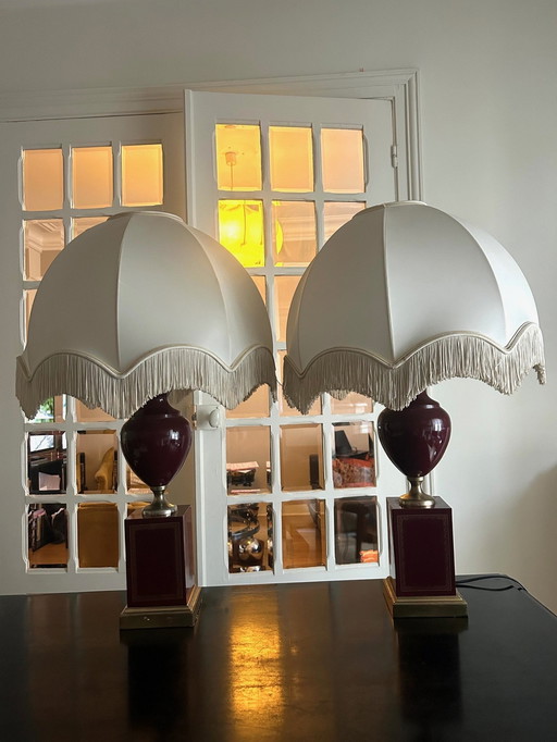 Paire De Lampes 1970