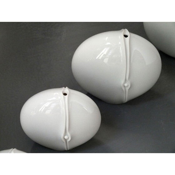 Image 1 of Sculpture 4 vases en porcelaine vintage par Elisabeth Pott-Bischofberger, Allemagne 1980