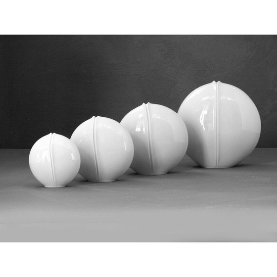 Image 1 of Sculpture 4 vases en porcelaine vintage par Elisabeth Pott-Bischofberger, Allemagne 1980