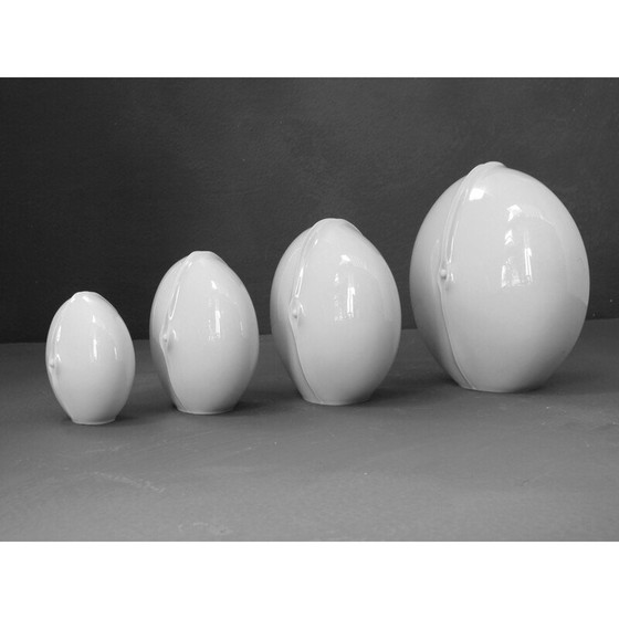 Image 1 of Sculpture 4 vases en porcelaine vintage par Elisabeth Pott-Bischofberger, Allemagne 1980
