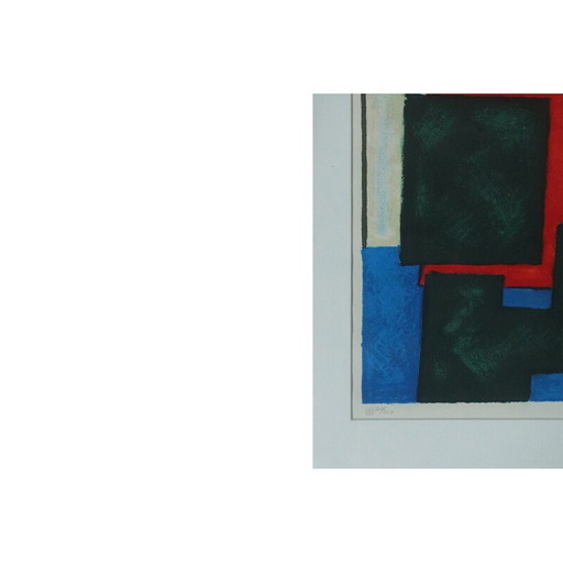 Lithographie couleur vintage d'Osmund Hansen, années 1980