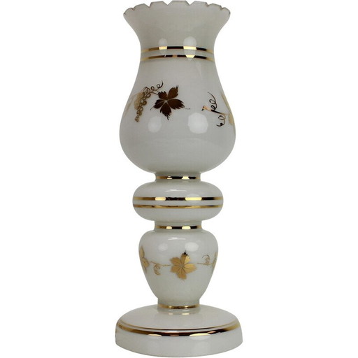 Lampe de table en verre vintage, Allemagne 1980