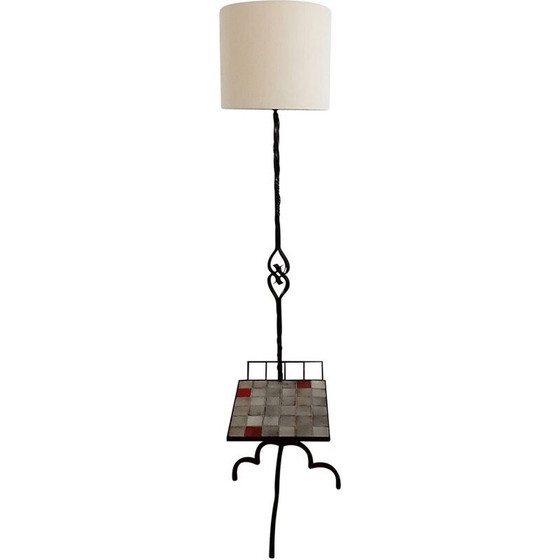 Image 1 of Lampadaire vintage en fer de Mado Jolain et René Legrand, années 1960