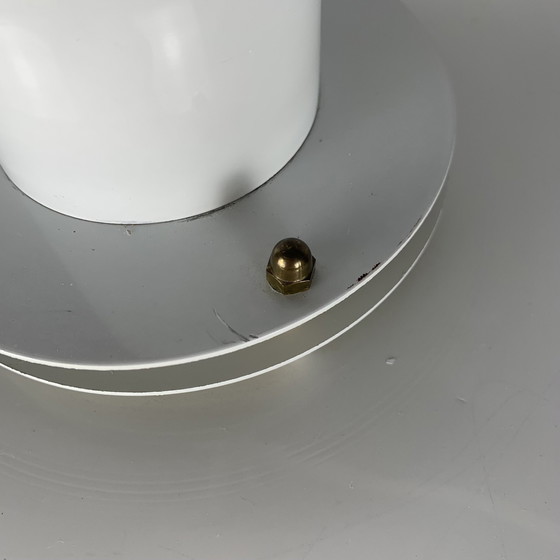 Image 1 of Grande lampe suspendue danoise Ab Belid avec poignée, blanche, 1970/80