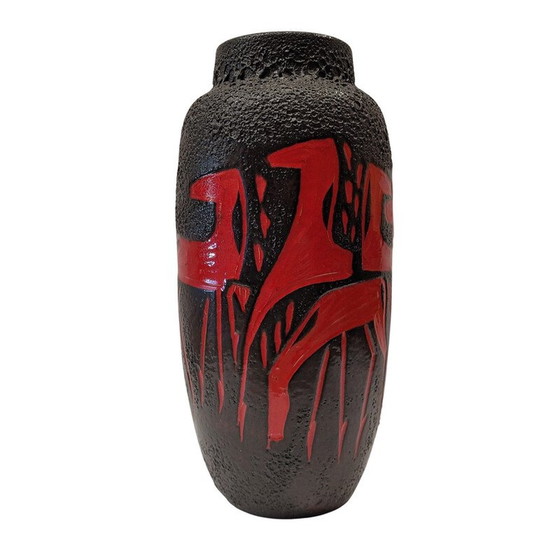 Image 1 of Vase vintage en céramique Fat Lava pour Scheurich Keramik, Allemagne 1950