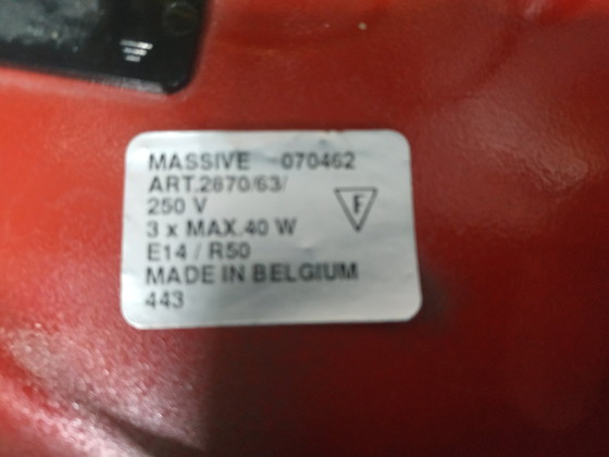 Image 1 of Set Massive Memphis Milano Style plafonnier et lampe de bureau