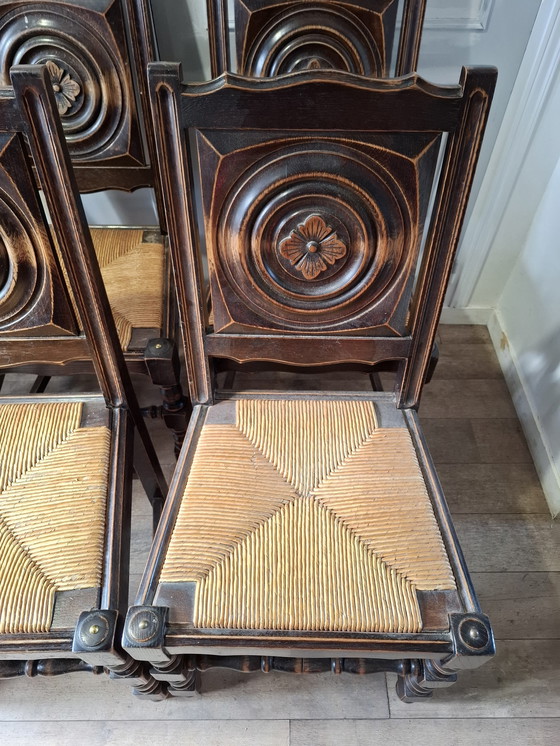 Image 1 of 6 Chaises Arts And Crafts