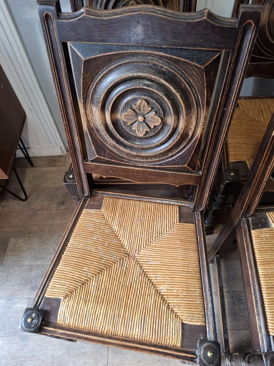 Image 1 of 6 Chaises Arts And Crafts