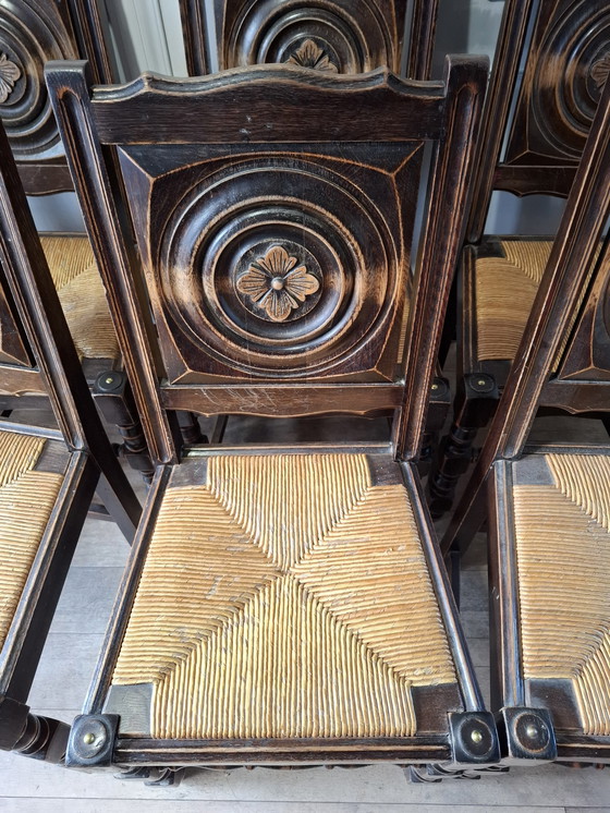 Image 1 of 6 Chaises Arts And Crafts