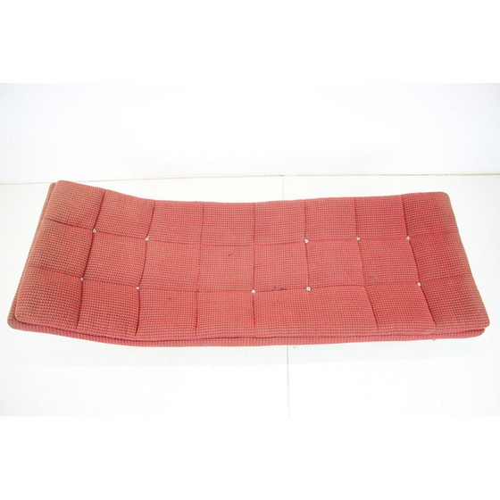 Image 1 of Lit de jour vintage en tissu et bois, Tchécoslovaquie, années 1960