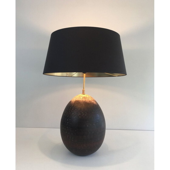 Image 1 of Lampe vintage en céramique avec lettres incrustées, 1970