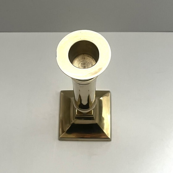 Image 1 of Chandelier vintage en laiton, Allemagne