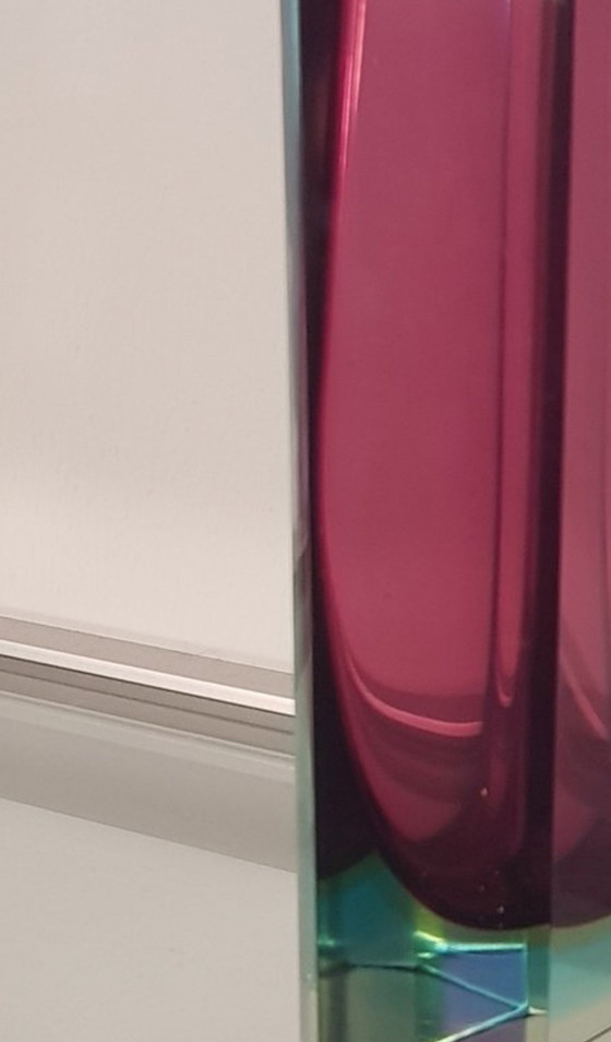 Image 1 of Vase en verre de Murano Sommerso, 1960S