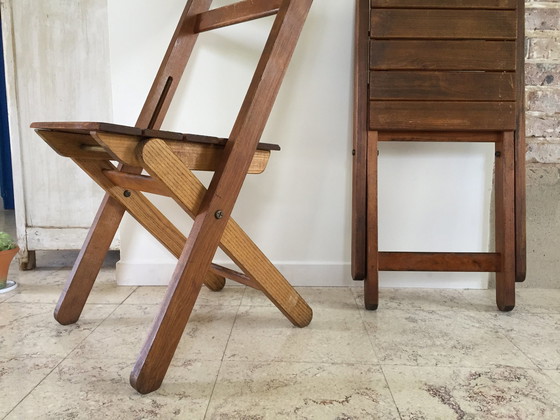 Image 1 of Chaises Pliantes Chalet "Au Feu De Bois"