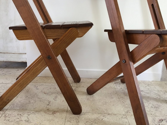 Image 1 of Chaises Pliantes Chalet "Au Feu De Bois"