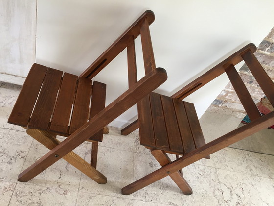 Image 1 of Chaises Pliantes Chalet "Au Feu De Bois"