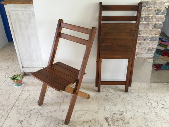 Image 1 of Chaises Pliantes Chalet "Au Feu De Bois"