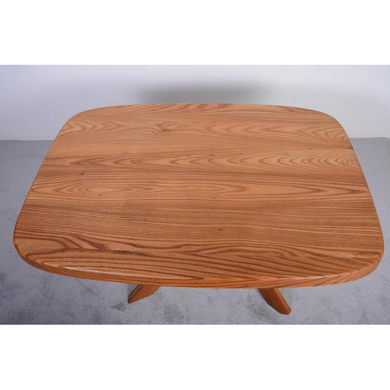 Image 1 of Table vintage Aban T35A en orme massif par Pierre Chapo