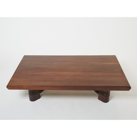 Image 1 of Table basse vintage en noyer par Charles Dudouyt, années 1940