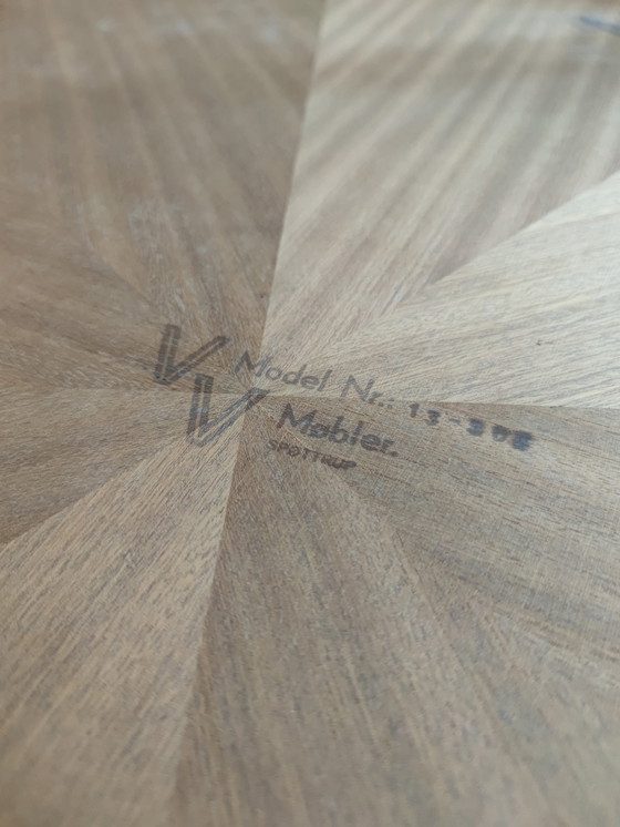 Image 1 of Table basse ronde vintage danoise Vv Møbler Spøttrup