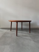 Table basse ronde vintage danoise Vv Møbler Spøttrup