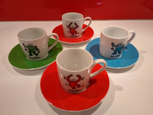 Keith Haring - Collectie Porseleinen Könitz Espresso Kopjes