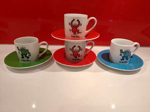 Keith Haring - Collectie Porseleinen Könitz Espresso Kopjes