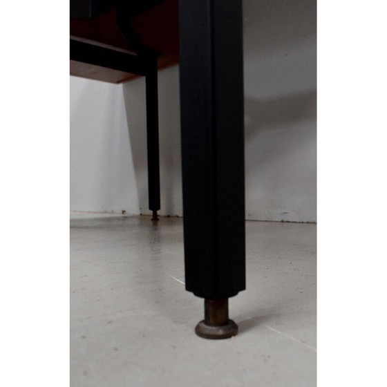 Image 1 of Bureau double vintage en placage de teck par Gérard Guermonprez, 1950