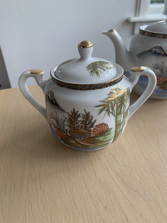 Image 1 of Service à thé en porcelaine japonaise Hayashi Kutani