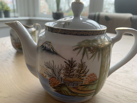 Image 1 of Service à thé en porcelaine japonaise Hayashi Kutani