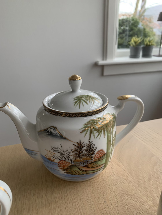 Image 1 of Service à thé en porcelaine japonaise Hayashi Kutani